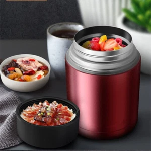 Large Capacity 800ML/1000ML Thermos Lunch Box Portable Stainless Steel Food Soup - Picture 1 of 16