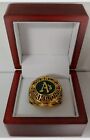 Oakland Athletics - 1974 World Series Ring With Wooden Display Box