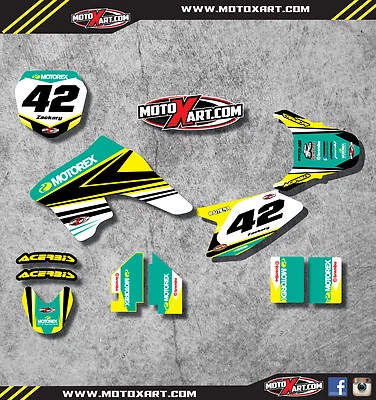 Suzuki DRZ 70 - 2007 / 2018 STRIKE estilo kit de pegatinas kit gráfico personalizado completo Foto 1 de 4