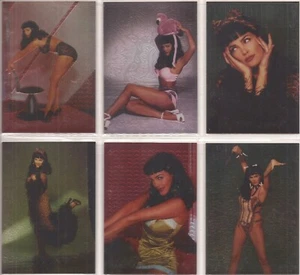 Julie Strain Bettie 2000 - RARO Julie Strain Clearchrome Chase Juego de 6 cartas - Imagen 1 de 1