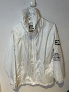Kanye West Yeezy Yeezus Tour Windbreaker Jacket Size M White Season 1 Adidas - Picture 1 of 6