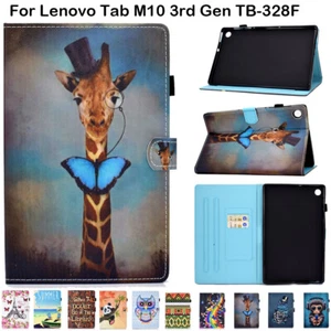 Pattern Case For Lenovo Tab M10 3rd Gen TB-328F Tablet 10.1'' Leather Flip Cover - Picture 1 of 22