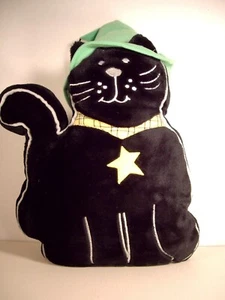 HALLOWEEN STUFF PELUCHE ANIMAL BRUJA GATO NEGRO Almohada 20" - Imagen 1 de 4