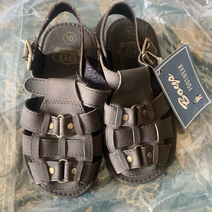 Boys Route 66 Brown Sandals Strap And Buckle Size 10 Vintage Y2K  - Picture 1 of 2