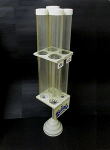 ✅ SPLENDIDO ESPOSITORE PER CONI GELATO ANNI 70 DESIGN 4 COLONNE VINTAGE - 3640 - Picture 1 of 11