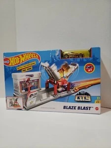 Hot Wheels Car Track Blaze Blast City Brand New - Picture 1 of 6
