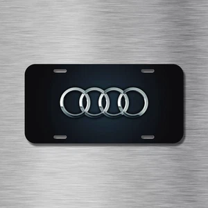 NUEVO Audi Aluminio Placa Coche SUV Camión - Imagen 1 de 2