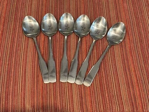 6 cucchiaini cucchiaini posate inox Rebacraft FIDDLER 6-1/4” Reed & Barton - Foto 1 di 7