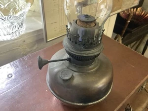 Victorian Brass Oil Lamp c1900 - Picture 1 of 8