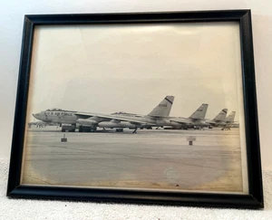VTG Framed Gelatin Silver Photograph of U.S. Air Force Jet Planes Korea 10.75" - Picture 1 of 5