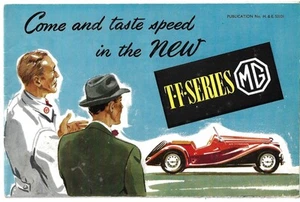 MG TF 1250 1953-1954 UK Market Foldout Sales Brochure - Picture 1 of 2