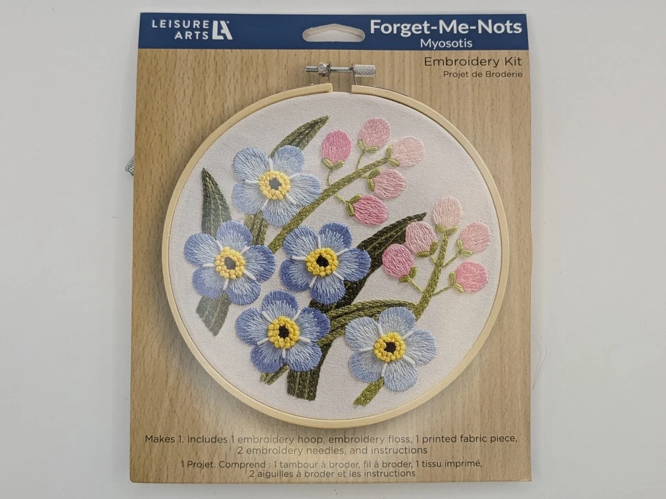 Kits de argola bordada Leisure Arts – gato, flores, plantas e muito mais – Escolha o design - Imagem 1 de 1