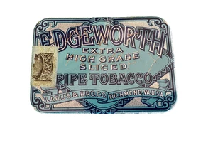 Pipa de colección Edgeworth extra alta calidad en rodajas tabaco publicidad lata - Imagen 1 de 3