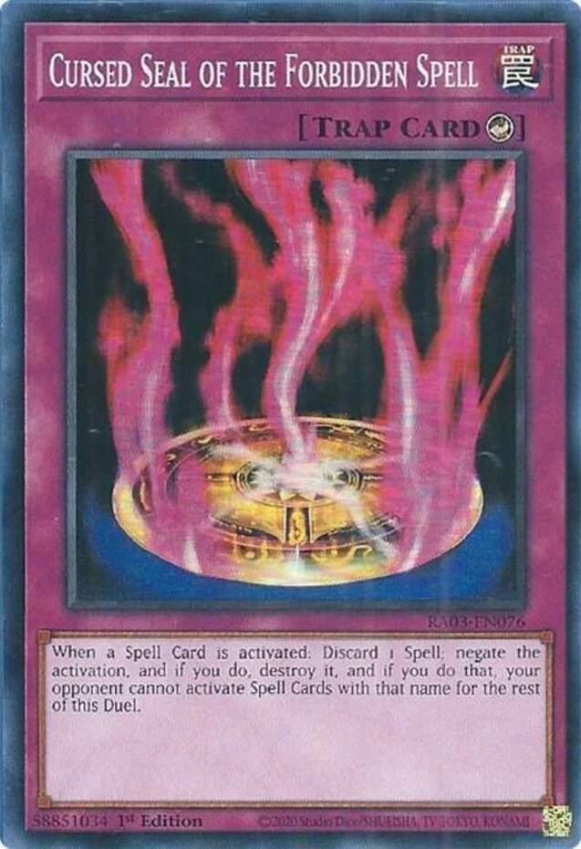 Cursed Seal of the Forbidden Spell - RA03-EN076 - Super Rare - 1st Edition Near  - Image 1 of 1