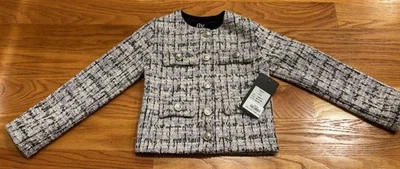 Blazer de tweed Flowers By Zoe para niñas 4t Foto 1 de 4