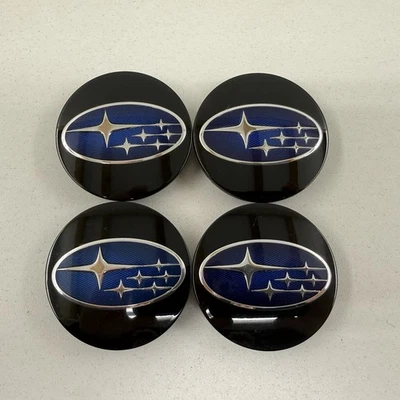 Subaru WRX Crosstrek Outback Wheel Center Cap Rim Hubcap 28821VA000 Set of 4 OEM - Image 1 of 4
