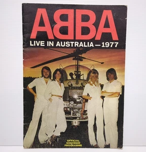 ABBA 1977 Live In Australia - Official Souvenir Programme / Concert Tour Program - Picture 1 of 8