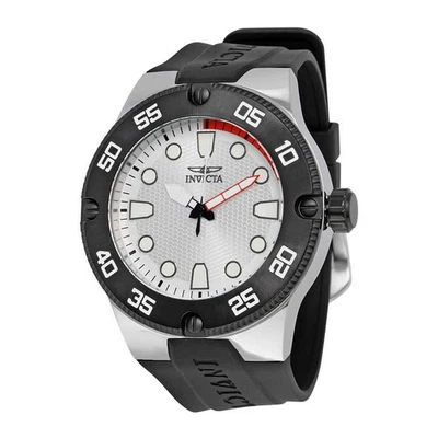 Nuevo reloj para hombre Invicta 18023 Pro Diver esfera plateada 52 mm Foto 1 de 3