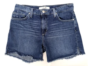 Joes Cut Off Stretch Denim Shorts, Women 26 (True 30x4.5) Mid Rise Distressed - Picture 1 of 10