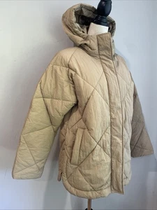 Madewell Holland Quilted Puffer Coat Jacket Womens XS Toasted Sesame - Picture 1 of 13