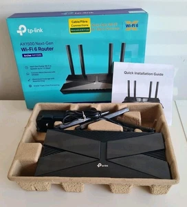 TP-Link Next-Gen Dwuzakresowy router bezprzewodowy WiFi 6, trasa AX1500 Mbps Gigabit VPN - Zdjęcie 1 z 14