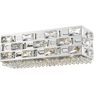 Z-Lite 912-3V-CH Aludra 3 luces 16,25 pulgadas cromo tocador luz de pared en G9 Foto 1 de 4