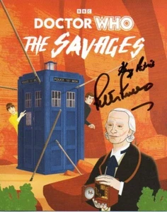 Doctor Who: The Savages DVD Insert signed by PETER PURVES & KAY PATRICK - Foto 1 di 1
