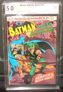 BRAVE AND THE BOLD #85 5.0 PGX non CGC FIRMATO NEAL ADAMS! Costume 1° Freccia Nuovo! - Foto 1 di 5