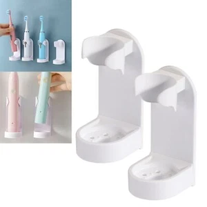 2X Elektrische Zahnbürstenhalter Wandhalterung Zahnbürste Wand Halter Organizer - Picture 1 of 12