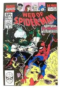 "WEB OF SPIDER-MAN" Anual # 6 (1990, Marvel Comics) para PUNISHER, TÍA MAY - Imagen 1 de 1