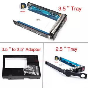 For HP DL360P DL380P G8 G9 Gen9 3.5" 2.5" HDD Tray Adapter 651314-001 651687-001 - Picture 1 of 20