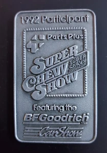 1992 BF Goodrich Teilnehmer Metallplakette, Super Chevy Mag Car Show - Bild 1 von 2