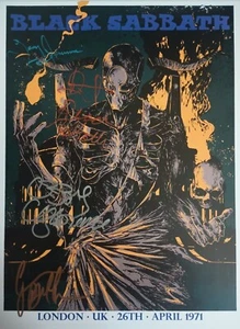 BLACK SABBATH Poster 11 x 16 inch 1971 Reproduction RP CONCERT POSTER - Picture 1 of 1
