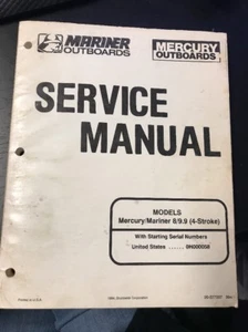 Mariner / Mercury Marine Outboard Service Manual 8/9.9 FourStroke 90-827857 - Picture 1 of 2