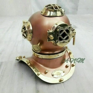 6" Brass Nautical Vintage Style U.S Navy Mark V Mini Diving Divers Helmet Gift - Imagen 1 de 5