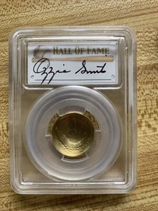 2014w Gold Ozzie Smith Auto MS70 $5 PCGS Baseball Hall of Fame! *pop 21 - Picture 1 of 2