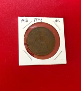 1918 ONE PENNY UK COIN  - NICE WORLD COIN !!! - Picture 1 of 2