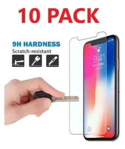 10PACK Premium Screen Protector Tempered Glass For iPhone 7 8 Plus Xs XR MAX 11 - Picture 1 of 3