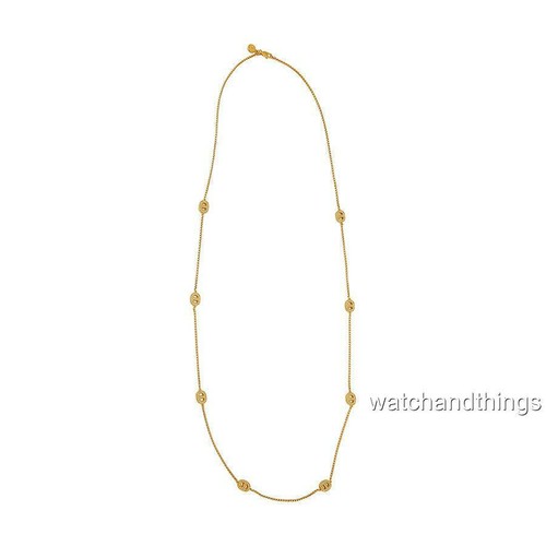 Nuova collana Michael Kors cristallo tono oro stazione collegamento marittimo MKJ3990710 $125