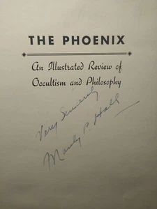 Manly P Hall SIGNED Phoenix An Illustrated Review of Occultism 1945 - Picture 1 of 6