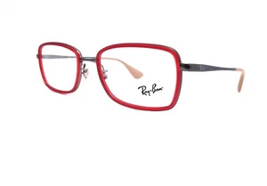 Nuevas gafas Ray-Ban Frames LightRay Titanio rojas RB6336 2856 51 18 140 unisex - Imagen 1 de 12