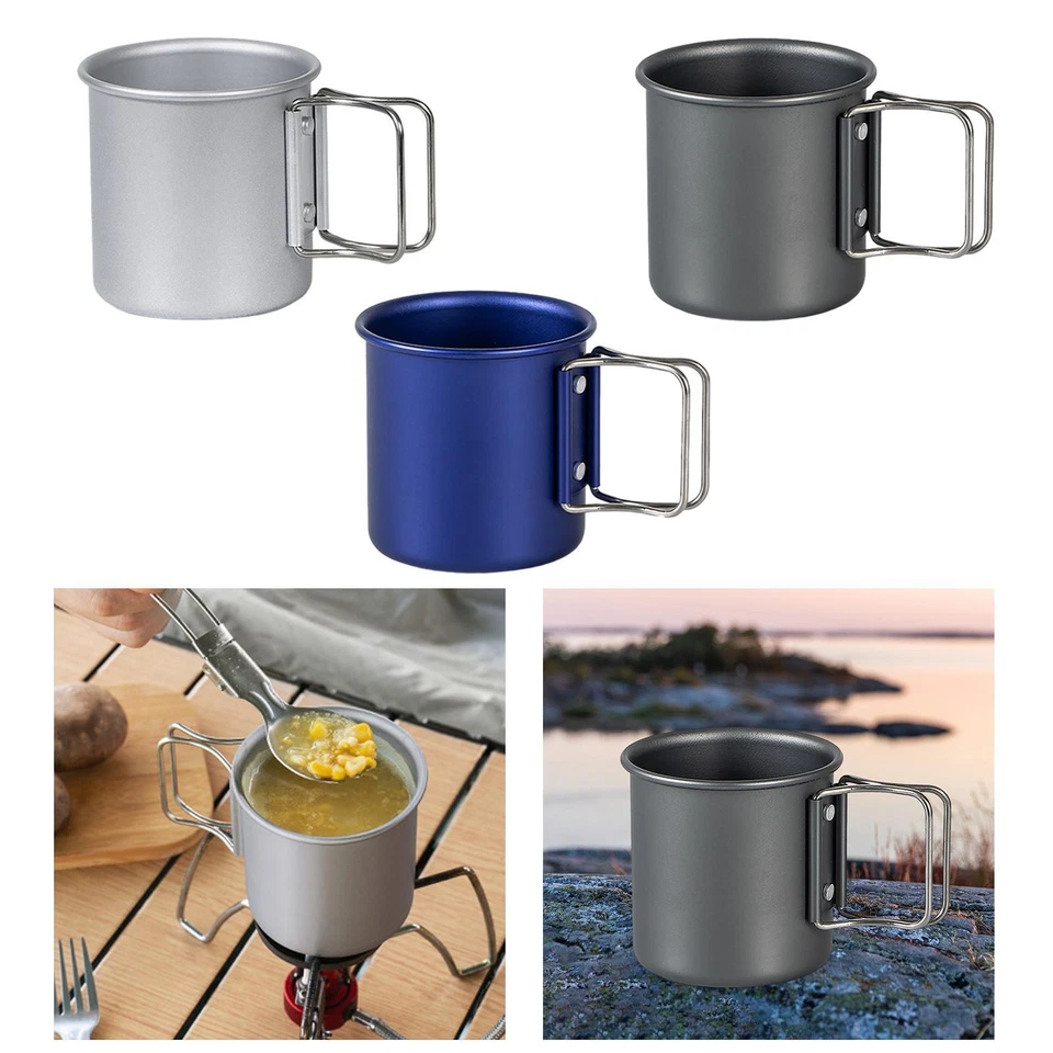 Taza de camping al aire libre olla reutilizable aleación de aluminio olla de cocina ligera taza de cerveza Foto 1 de 1