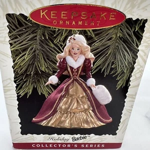 1996 Hallmark Keepsake Barbie 4 Christmas Ornament Vintage mit Box - Bild 1 von 17