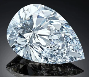 Exquisite 1.00CT PEAR Great Shine Loose Lab Grown Diamond VVS1 Clarity Certified - Picture 1 of 10