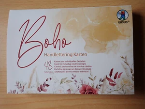 Boho Handlettering Karten - 48 Karten zum individuellen Gestalten - 16,8x11,6 cm - Bild 1 von 2