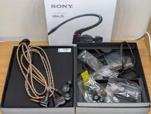 SONY Earphone XBA-Z5 Black Inner Ear Receiver High Res w/MUC-M12SB1 Tested JPN - Picture 1 of 9