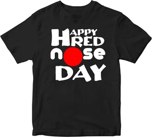 Happy Red Nose Day Comic T-shirt Charity Kids Funny Cartoon Family Friends Gifts - Picture 1 of 14
