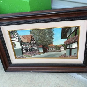 Eugene Schmidt Original Oil on Canvas Painting 9x14" Santa Barbara California - Picture 1 of 4