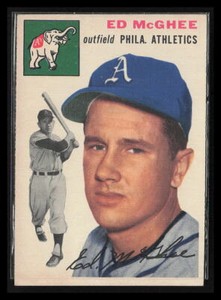 Ed McGhee 1954 Topps #215  Philadelphia Athletics