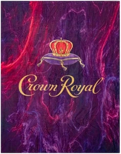 Coperta da parete Crown Royal Whiskey 80"" x 60"" barra, grotta uomo, decorazione sala giochi - Foto 1 di 3